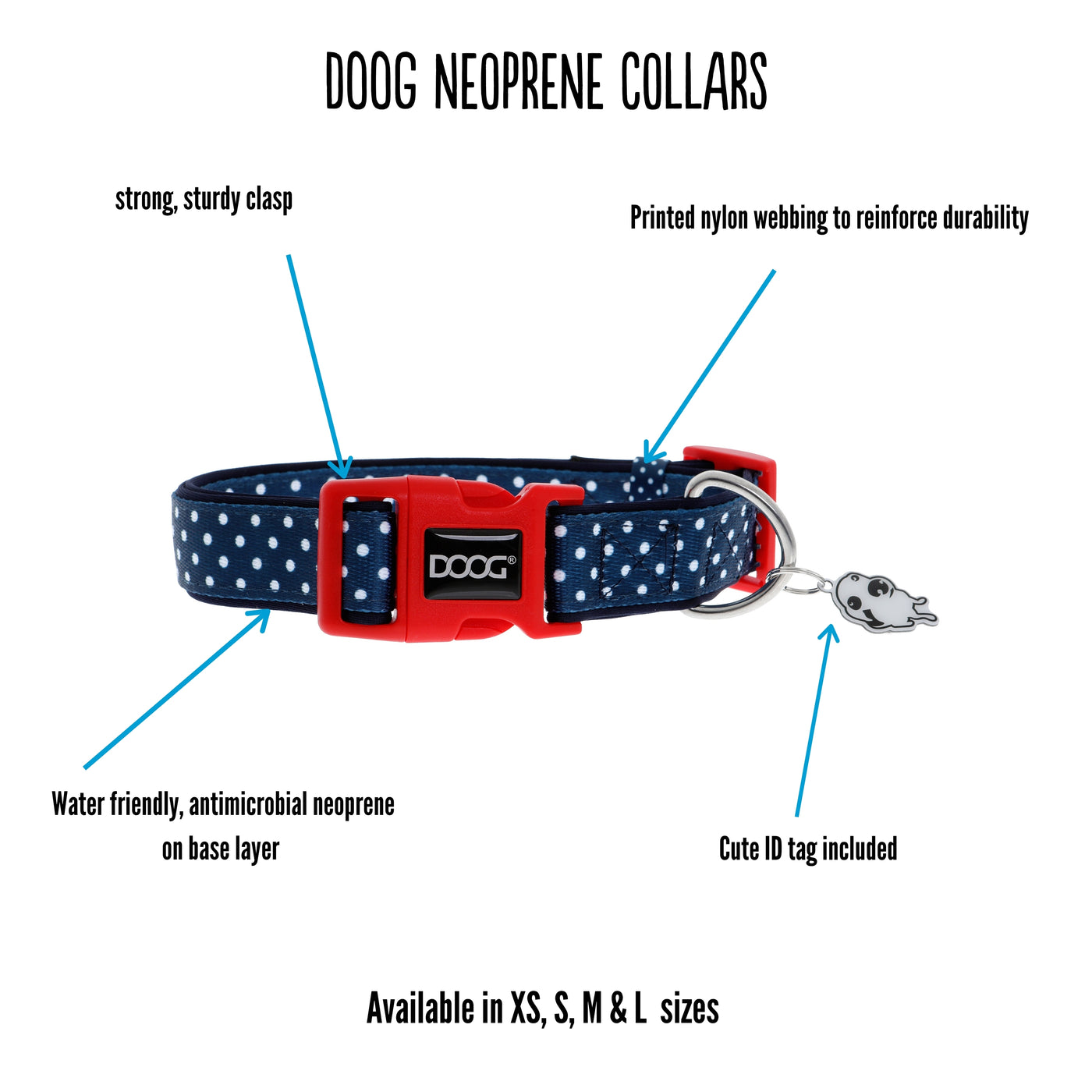 Neoprene Dog Collar - Toto