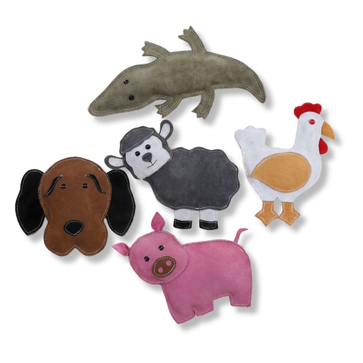Suede Animal Dog Toy