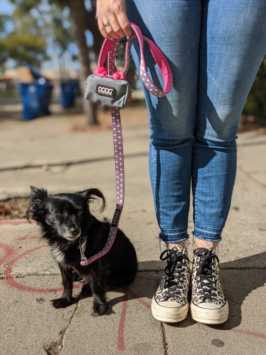 Walkie Pouch - Pink & Grey