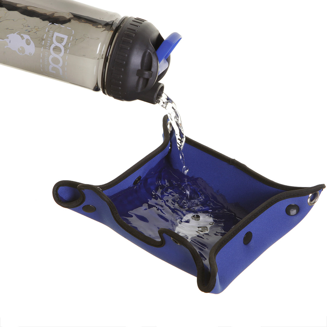 3 in 1 Water Bottle  / Bowl - Blue