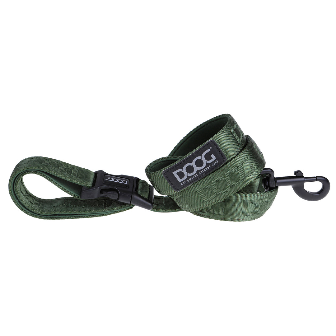 Neosport 'Clip It' Neoprene Dog Lead - Olive green