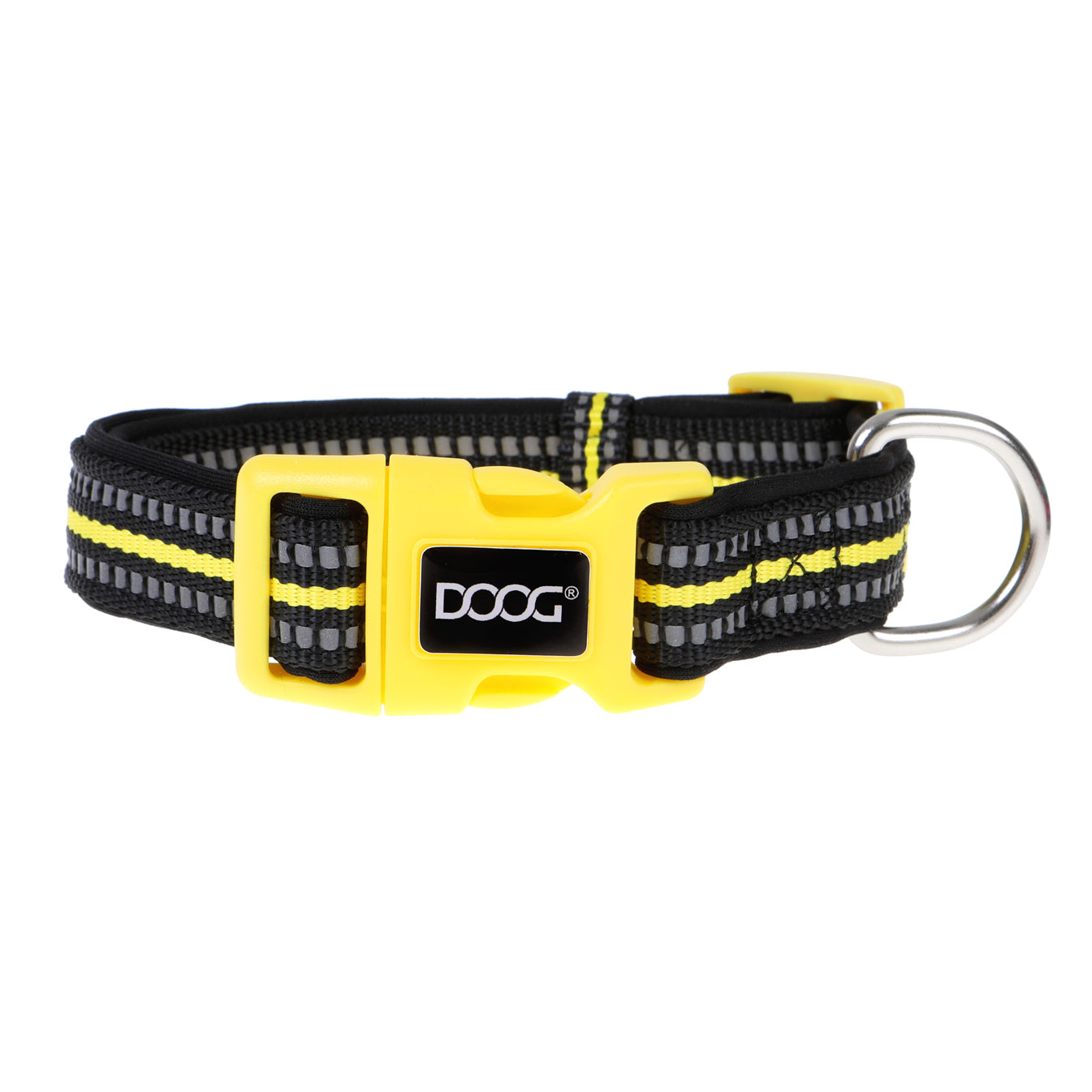 Neoprene Dog Collar - (Neon High Vis) Bolt
