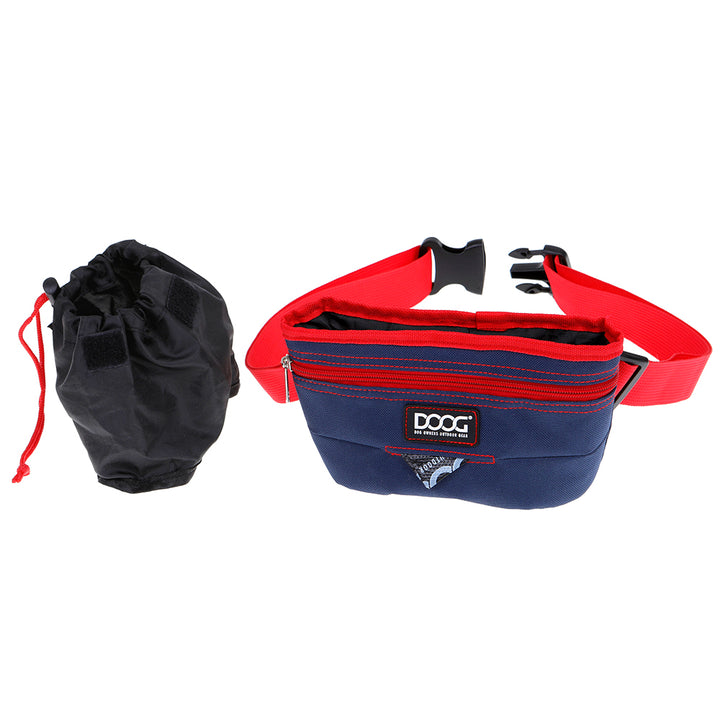 Good Dog Treat Pouch - Navy & Red (Large)