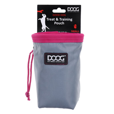 Good Dog Treat Pouch - Grey & Pink (Small)