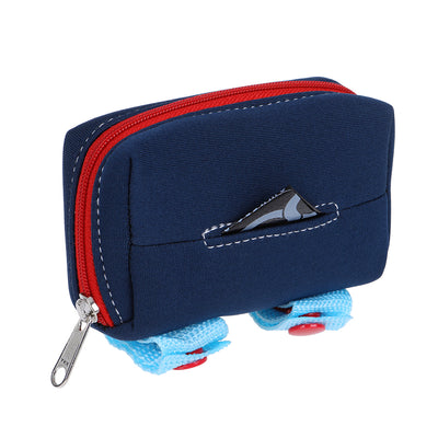Walkie Pouch -  Navy & Red